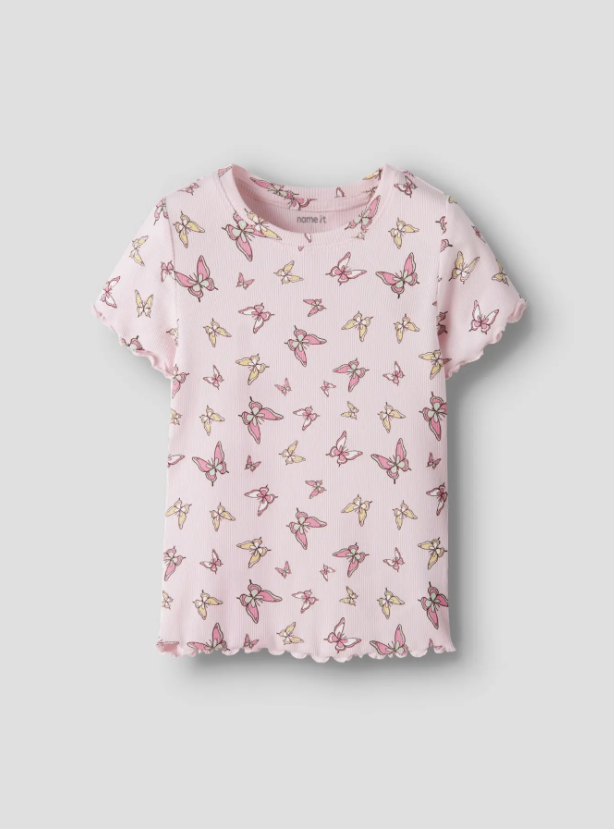 Name It - Ribbed Ruffle Tee|209550