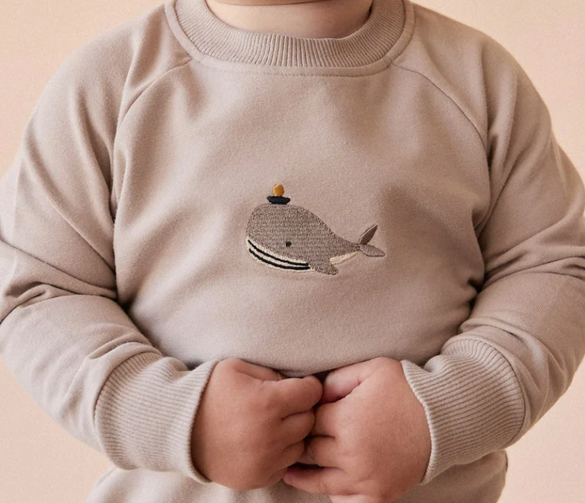 Jamie Kay - Sweatshirt - Hazy Taupe Whale|153280