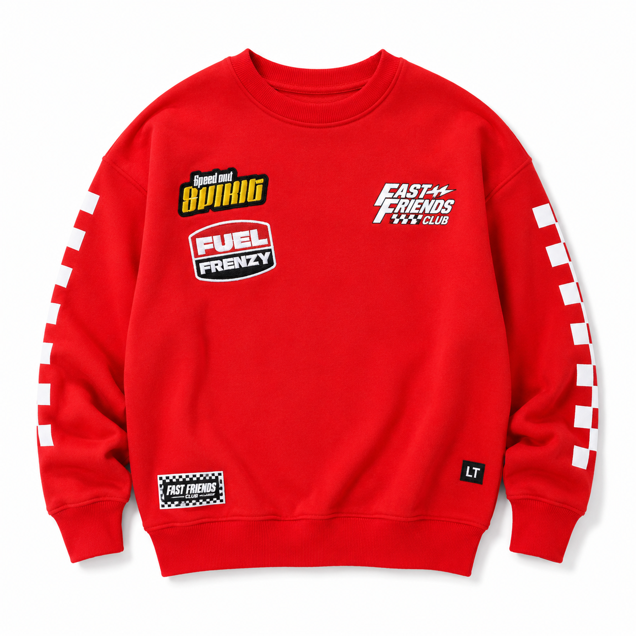 Little Trouble - Speedster Crewneck Red
