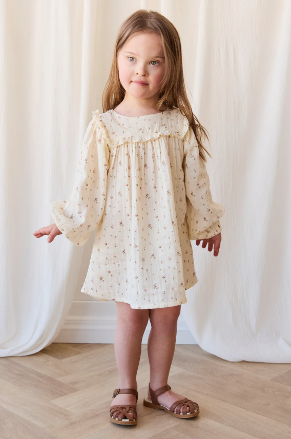 Jamie Kay - Organic Cotton Muslin Amira Dress Dina Antique|176906