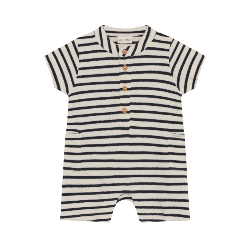 Minymo - Romper Vanilla Ice Stripe|196223