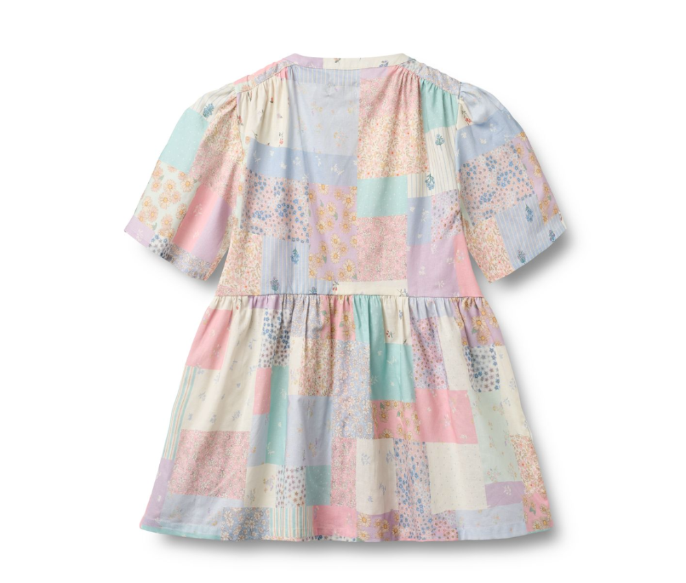 Wheat - Dress S/S Annabell Patchwork Flowers|191194