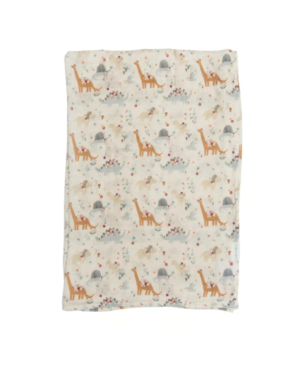 Loulou Lollipop - Muslin Swaddle - Baby Dinomite|136253