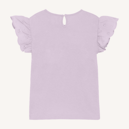 Creamie - Lavender Ruffle Tee|194036