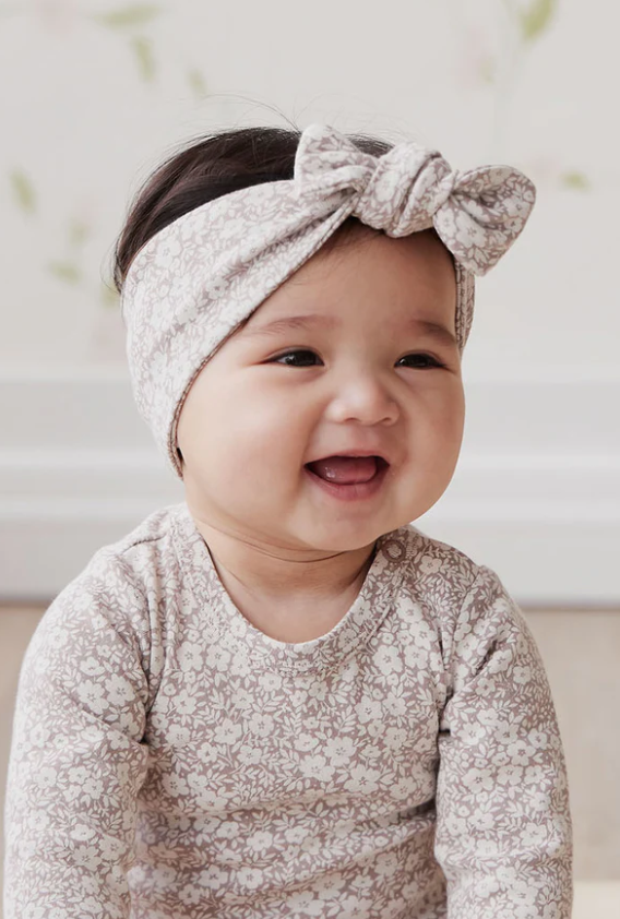 Jamie Kay - Organic Cotton Headband - Greta Floral Bark|136703