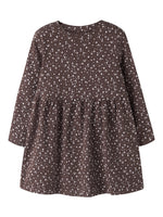 Name It - Long Sleeve Ribbed Floral Dress|225520