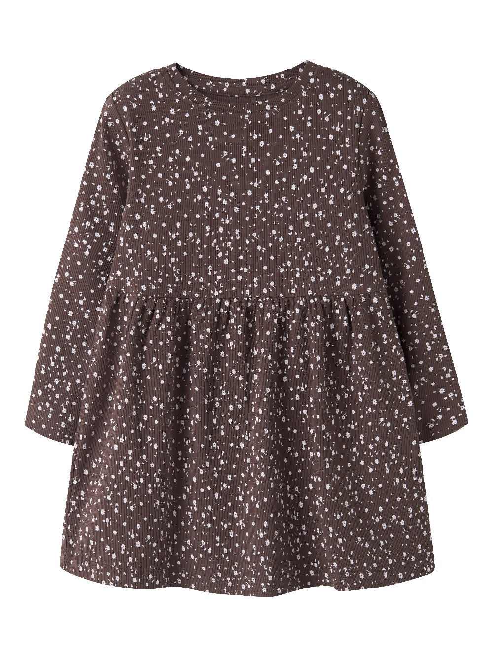 Name It - Long Sleeve Ribbed Floral Dress|225520