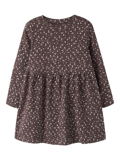 Name It - Long Sleeve Ribbed Floral Dress|225520