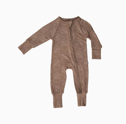 Everyday Leisure - Ranch Santa | Bamboo Zip Romper|114144