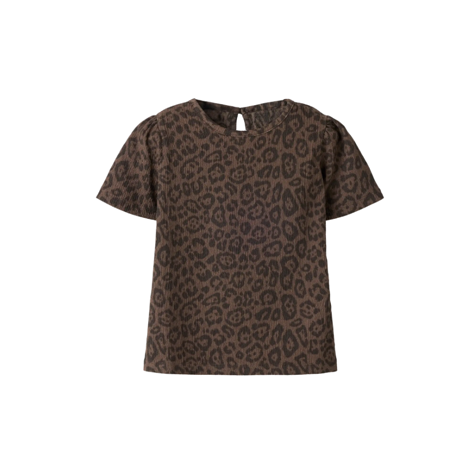 Name It - Leopard Puff Sleeve Top|213781