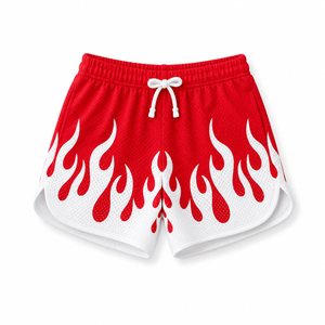 Little Trouble -  Heater Mesh Shorts Red