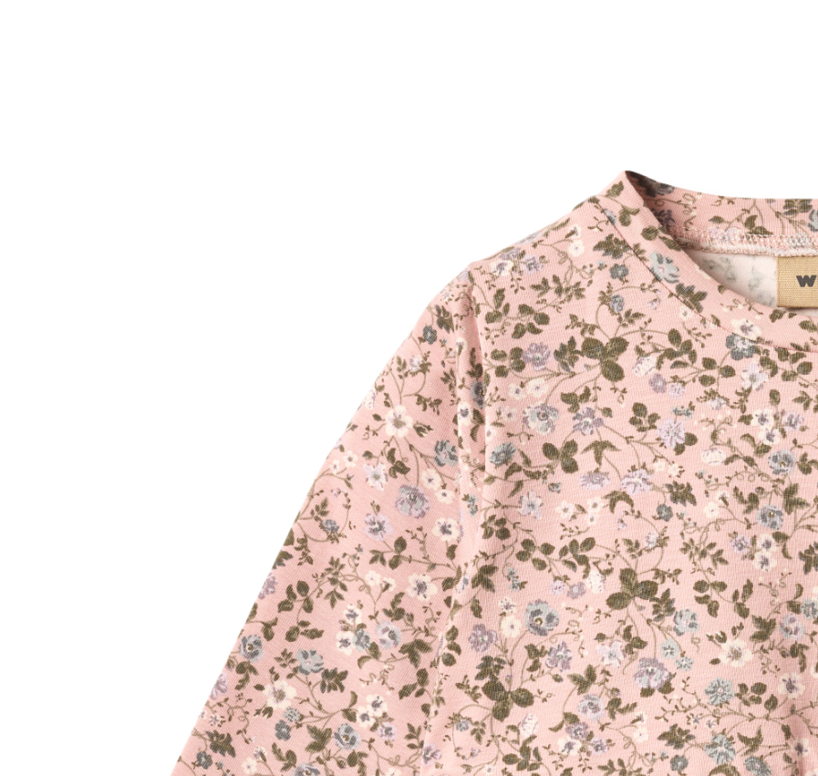 Wheat - Jersey Dress Sessa Rose Powder Flowers|164319