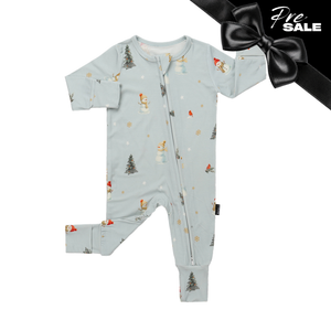 Pre Sale: Belan.J - Footless Zipper Sleeper - Snowmen