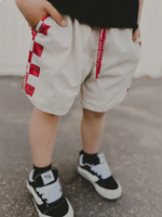 Little Trouble - Red Checker Courtside Shorts|205857