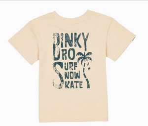 BInkyBro - Tan Blue Palm Tree T-Shirt|141694