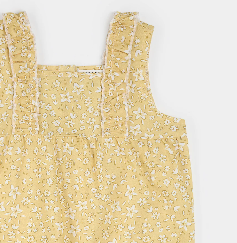 Petit Lem - Yellow Ruffle Romper|197863