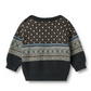 Wheat - Jaquard Pullover Julius navy|164426