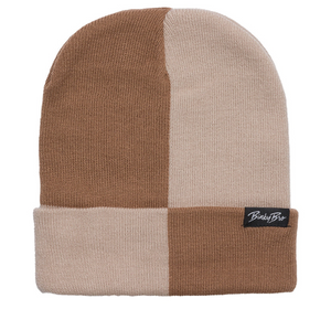 BinkyBro - Brighton Block Brown Beanie|69485