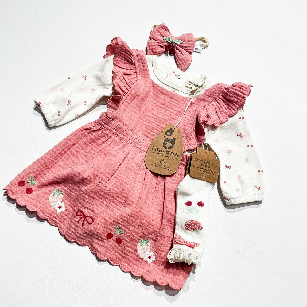 Rabbit & Bear Dress Set 3-6M **New with tags|211999