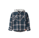 Little Bipsy - Hooded Flannel - Night Fall|113246