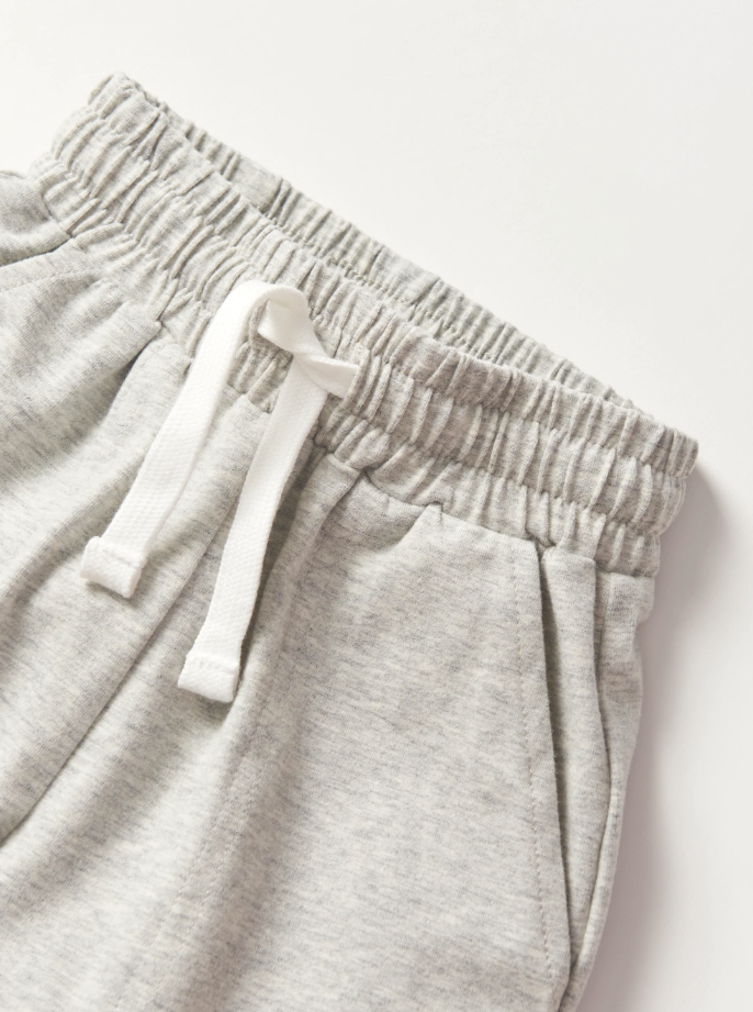 Little Bipsy - Stitch Pocket Jersey Short - Light Heather Grey|142520