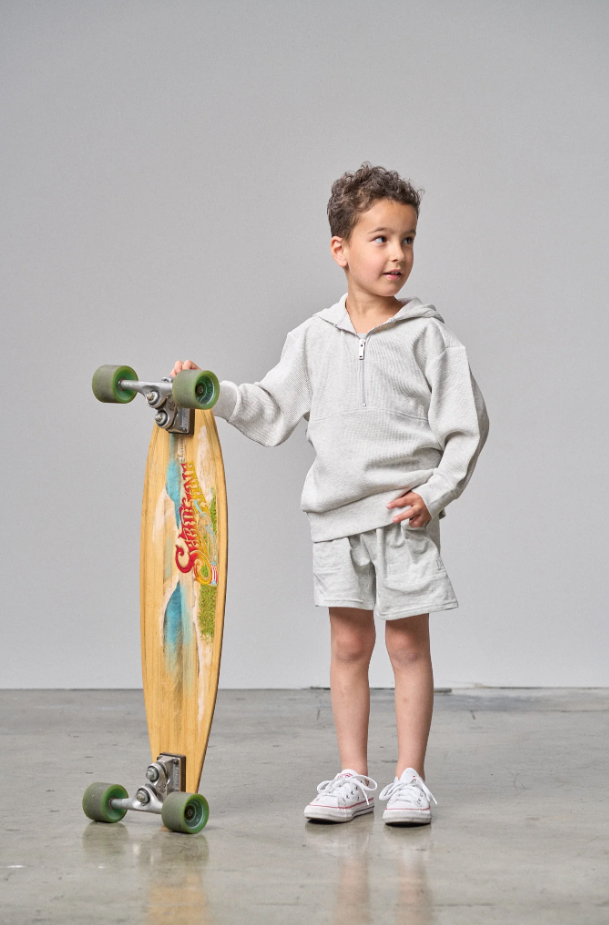 Little Bipsy - Waffle Hoodie - Light Heather Grey|142509