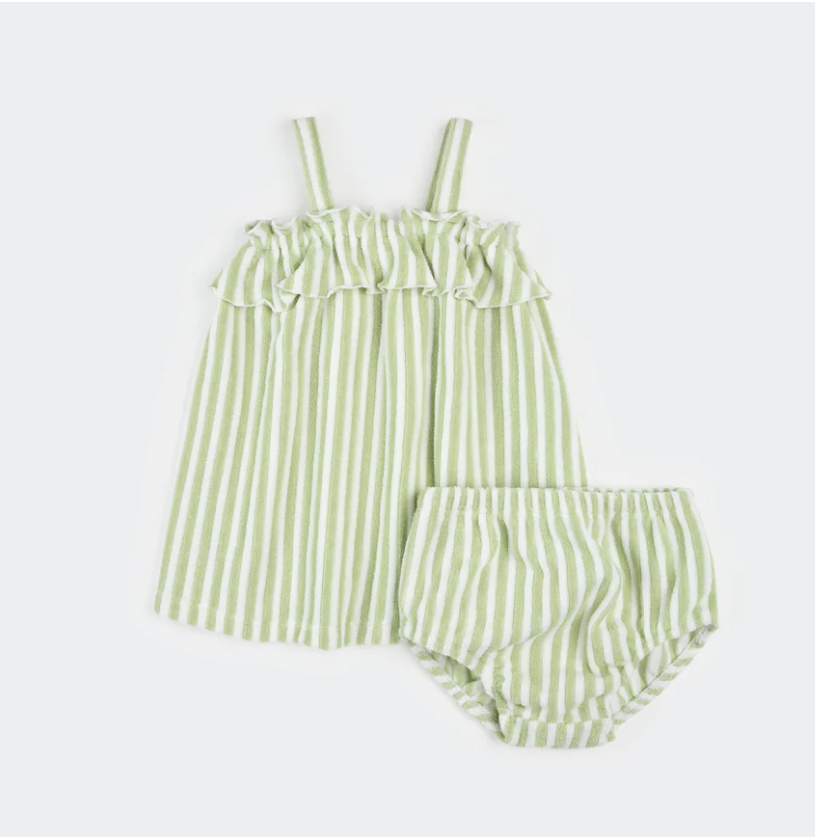 Petit Lem - Pinstripe Set Green|197864