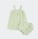 Petit Lem - Pinstripe Set Green|197864