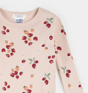 Petit Lem - 2 Piece PJ - Strawberry Bow|187052