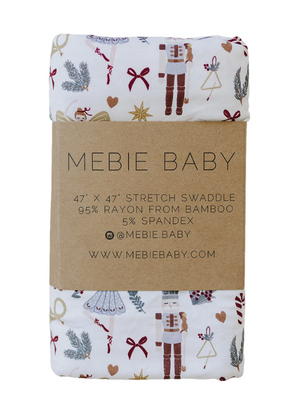 Mebie Baby - Red Nutcracker Stretch Swaddle|108684