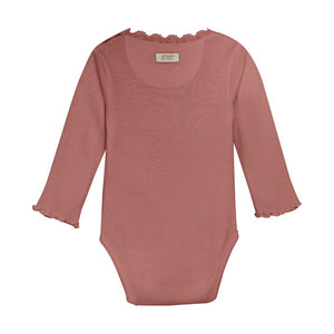 Huttelihut - Long Sleeve Bodysuit Rib Burlwood|165480
