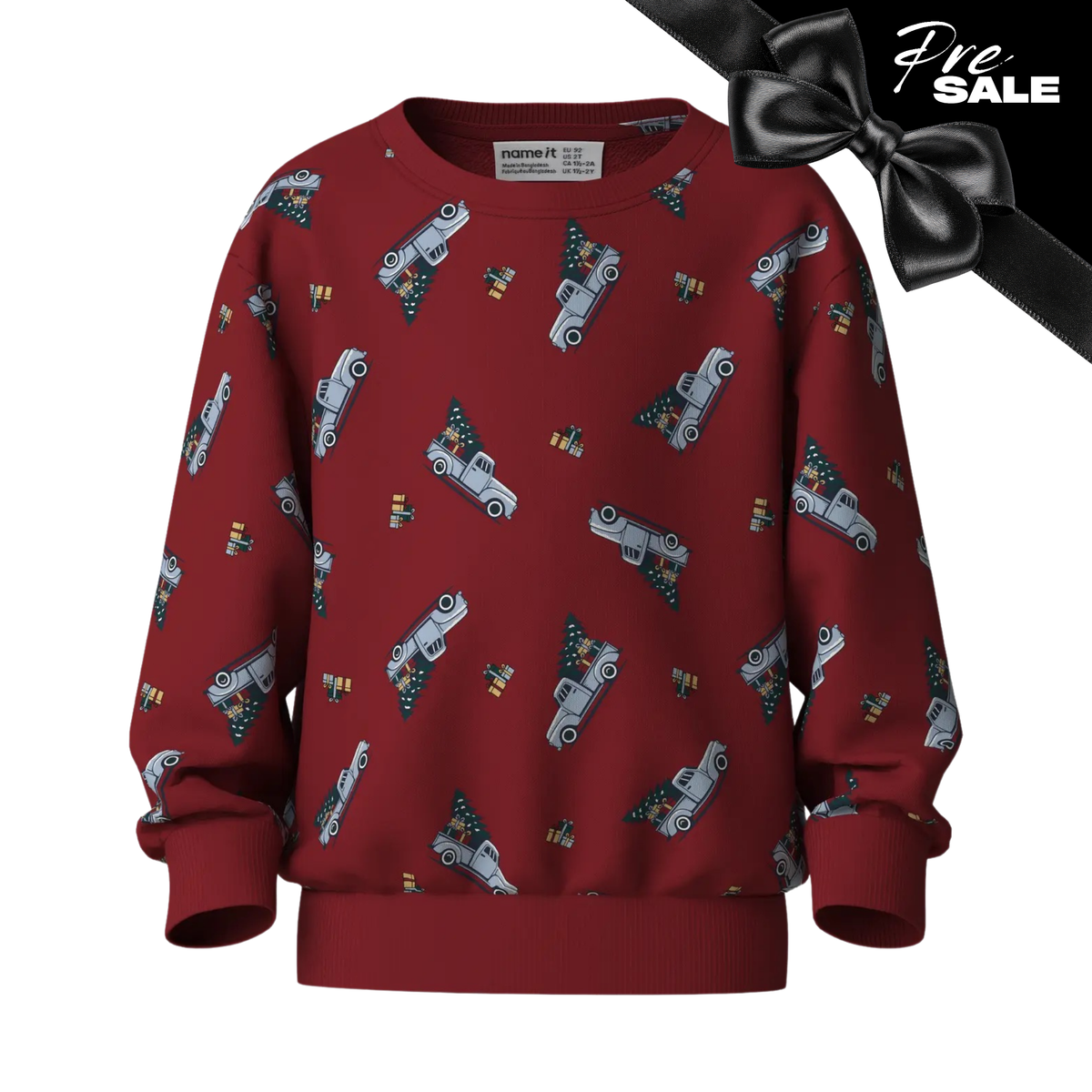 Pre- Sale: Name It - Christmas Trucks Sweater 0636