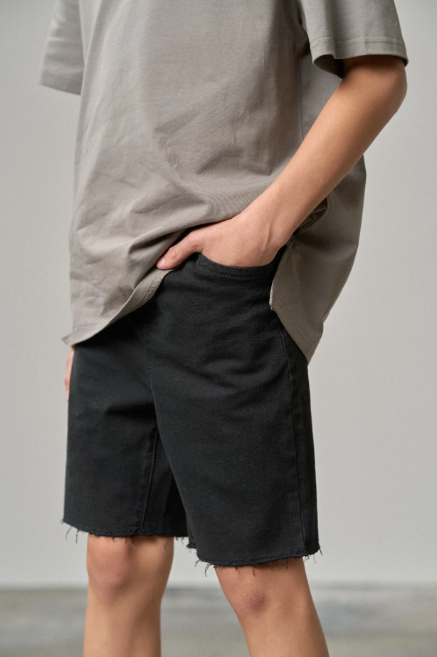 Boys Denim Short - Black Wash|142072