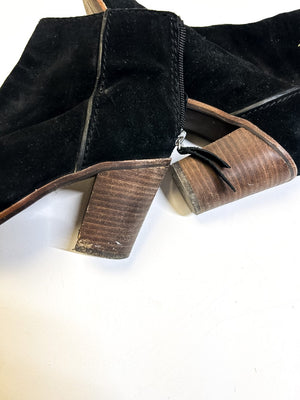 Aldo Black Suede Boots (No Size Tag) 7.5|214901