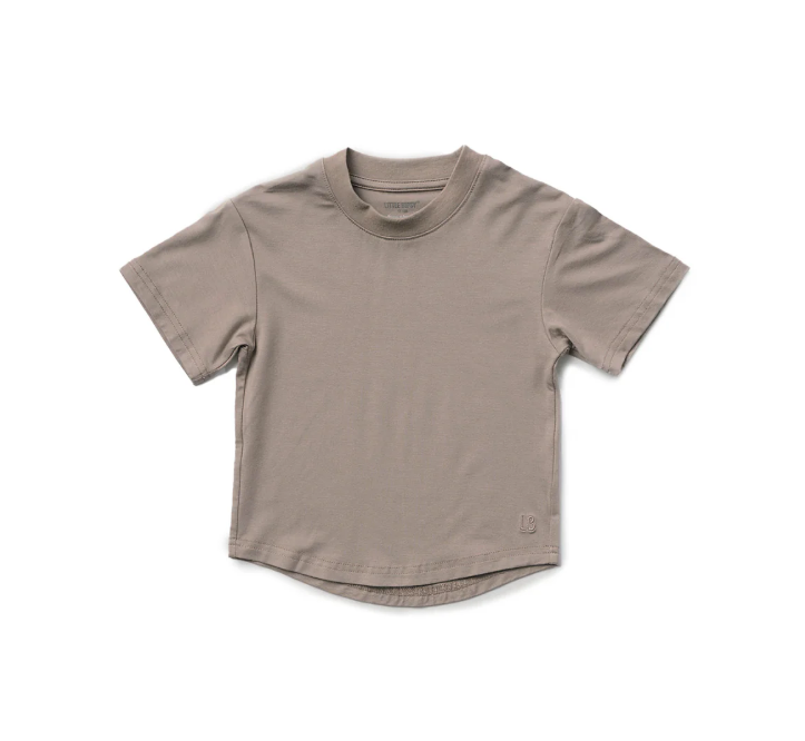 Oversized Bamboo Tee - Mushroom|142089