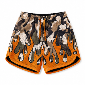 Little Trouble - Heater Flame Shorts Camo