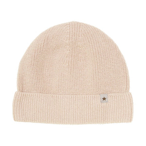 Huttelihut - Beanie Wool Knit Sand Melange|165474