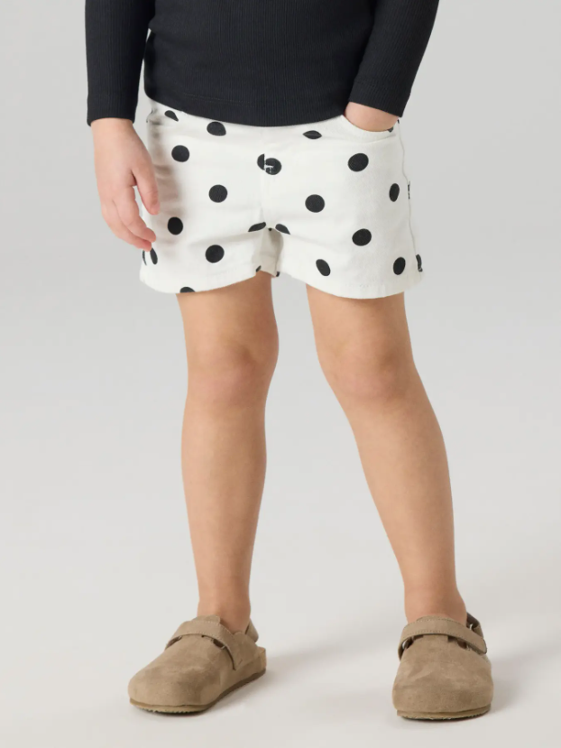 Name It - Polka Dot Jean Shorts|213923