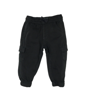 Little Bipsy - Cotton Twill Cargo Jogger - Black|164277