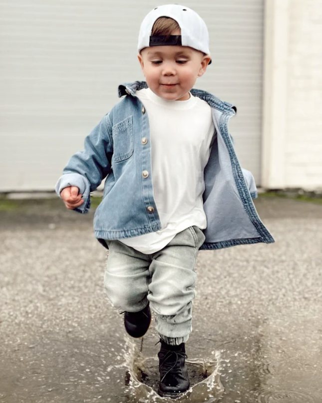 Little Bipsy - OVERSIZED BAMBOO TEE - WHITE|86084