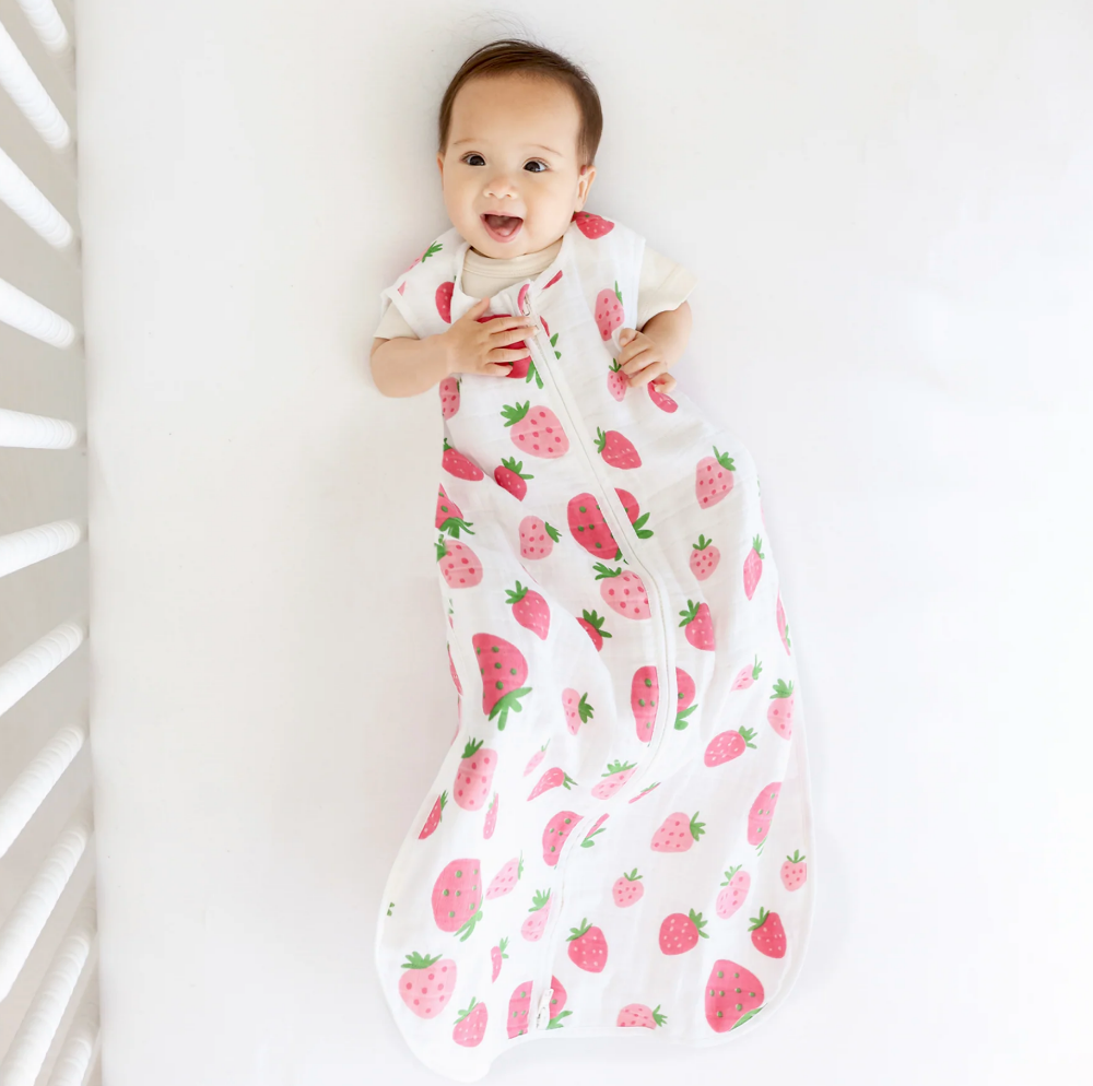 Parade Organics Muslin Sleep Sack - Strawberries|147214