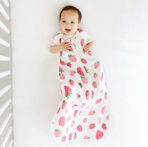 Parade Organics Muslin Sleep Sack - Strawberries|147214