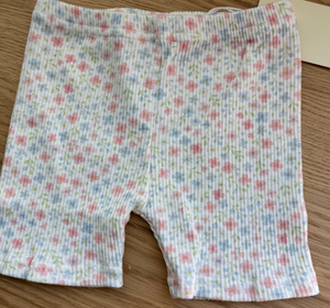 Roobear - Ribbed Biker Shorts - Pastel Floral|150668