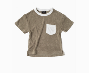 Little Bipsy - Terry Cloth Tee - Khaki Green|99108