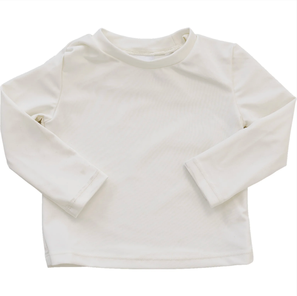 Mebie Baby - Cream Long Sleeve Rash Guard|205072
