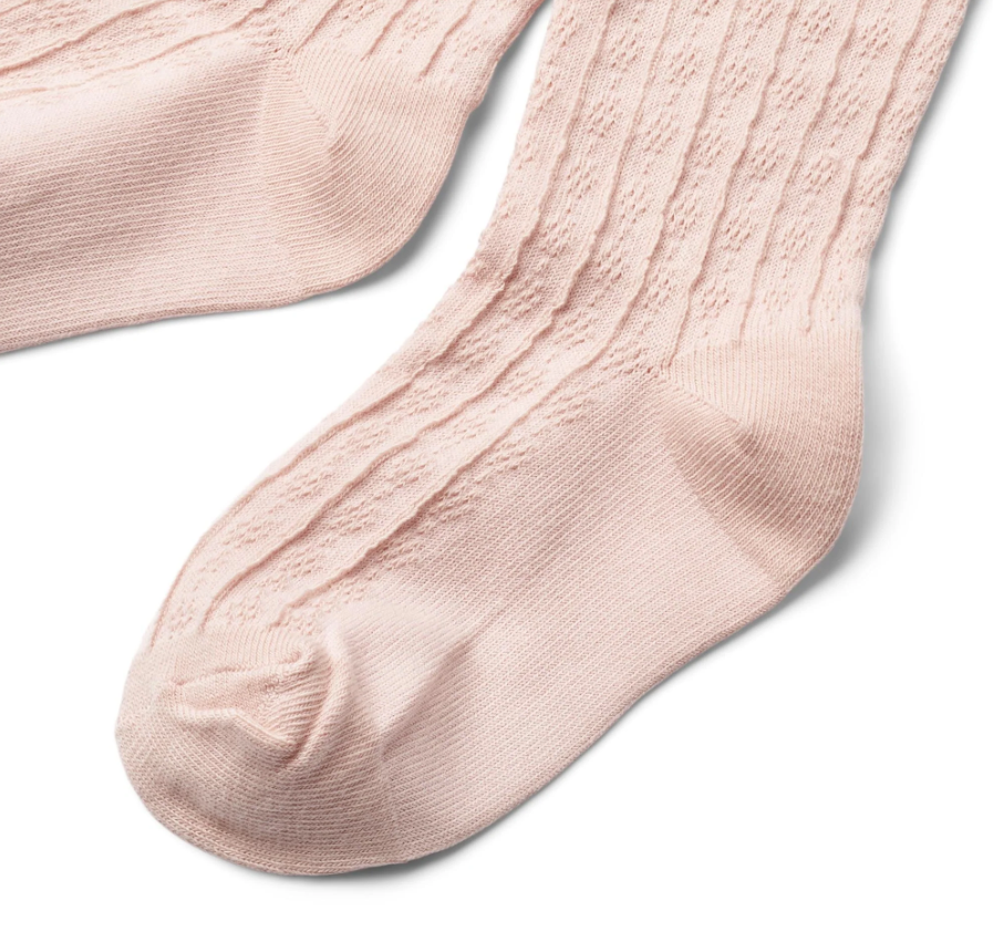 Wheat - 2 pk Izzy Pointelle Tights powder|164405