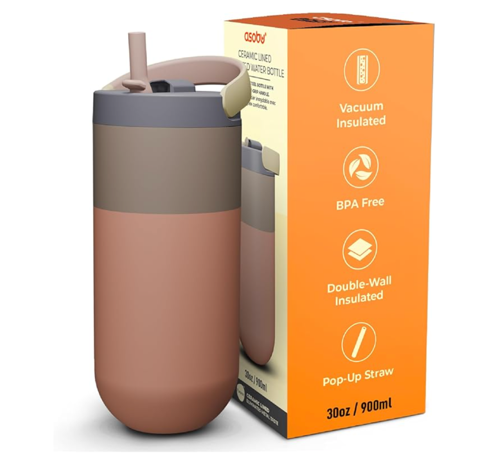 Orbit Water Bottle 30 oz - Pastel Peach|179751