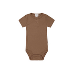Jamie Kay - Organic Cotton Modal Darcy Rib Tee Bodysuit - Hojicha|153327