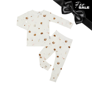 Pre Sale: Belan.J - Ribbed L/S PJ Set - Milk & Cookies