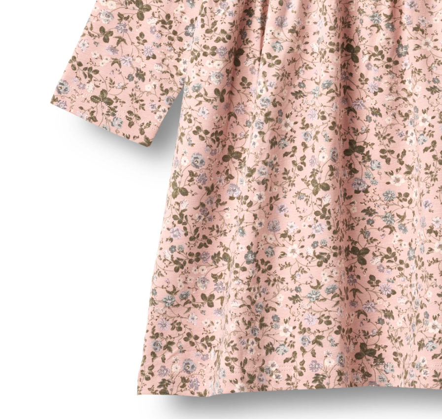 Wheat - Jersey Dress Sessa Rose Powder Flowers|164316